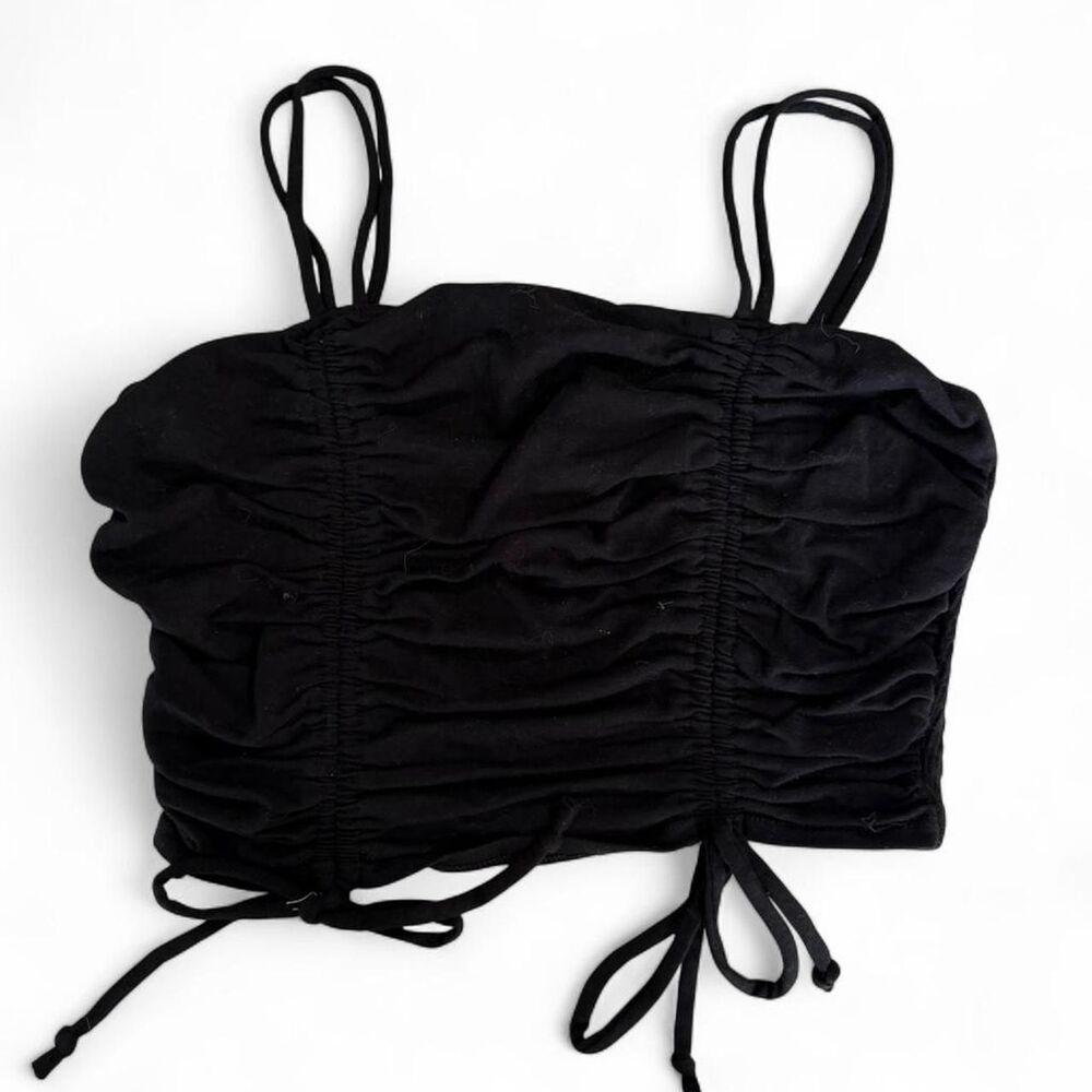 Wild-fable Women's Black Crop-top